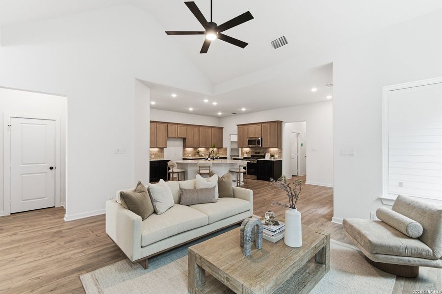 Furnished interior view inside a new home in The Crossvine, Schertz (Image 9). Furnished interior view inside a new home in The Crossvine, Schertz (Image 9).