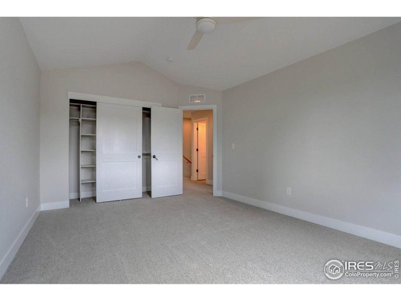 All the bedrooms have large closets with shelving