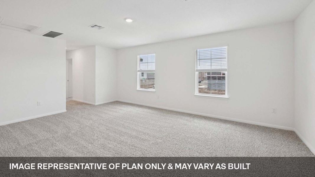 Representative unfurnished interior of a home built from the The Ozark by D.R. Horton in Bar W Ranch, Leander (Image 24).