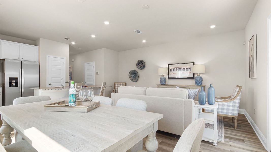 Furnished interior view inside a new home in Caballeros Estates Townhomes at Hombre, Panama City Beach (Image 11). Furnished interior view inside a new home in Caballeros Estates Townhomes at Hombre, Panama City Beach (Image 11).