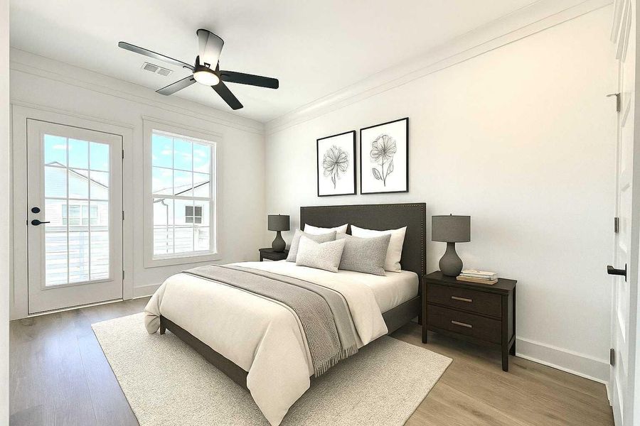 Furnished interior view inside a new home in , North Charleston (Image 9).