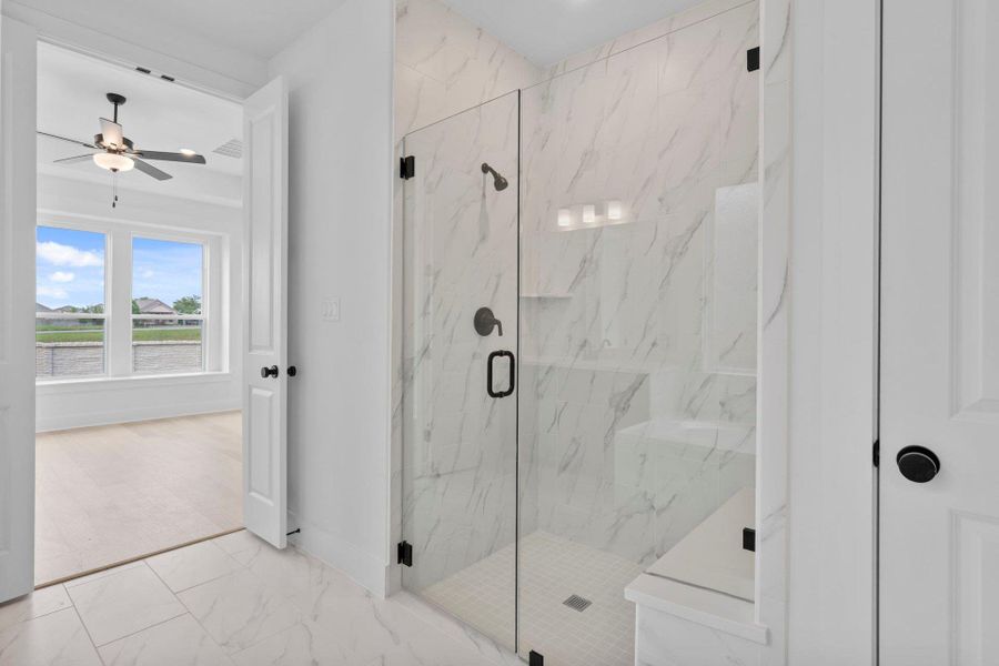 Walk-in shower in Primary Bath