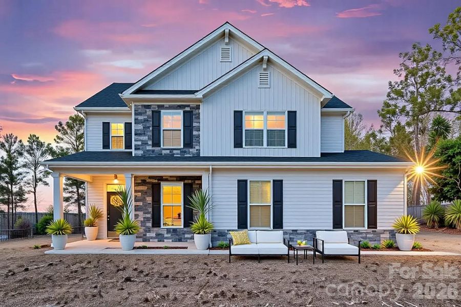 Front exterior of a new home in , Kershaw, SC, highlighting curb appeal (Image 26).