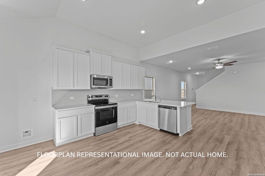 Furnished interior view inside a new home in Winding Brook, San Antonio (Image 9).