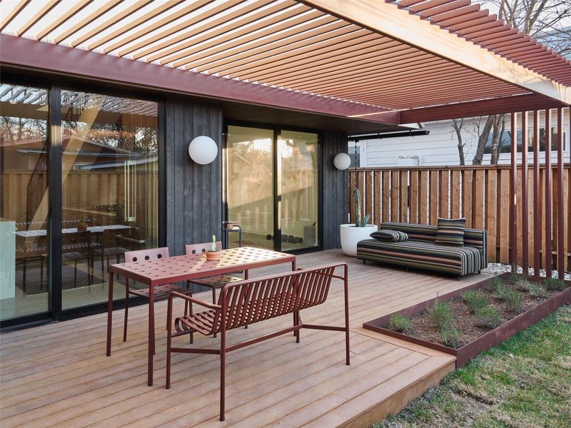 Exterior details and patio area of a home in , Austin (Image 23).
