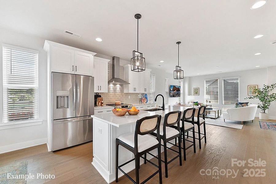 Furnished interior view inside a new home in North End Terraces, Charlotte (Image 16).