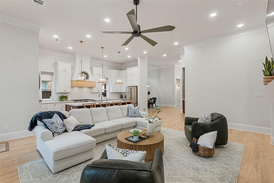 Furnished interior view inside a new home in , Bryan (Image 7). Furnished interior view inside a new home in , Bryan (Image 7).