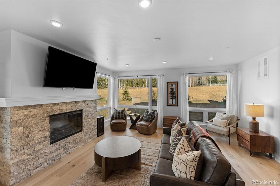 Furnished interior view inside a new home in , Keystone (Image 8). Furnished interior view inside a new home in , Keystone (Image 8).