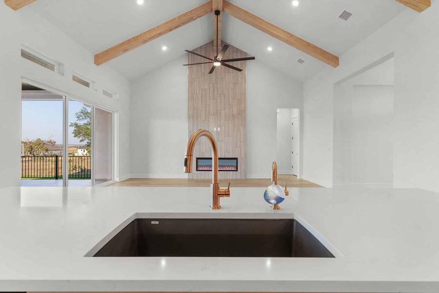 Close-up of interior finishes inside a home in Feathergrass, Florence (Image 22).