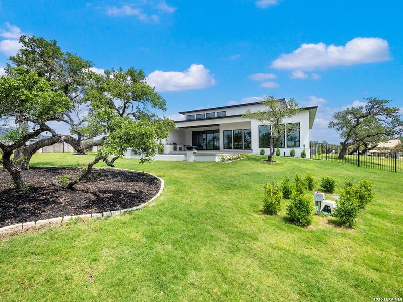 Exterior details and patio area of a home in , Boerne (Image 33).