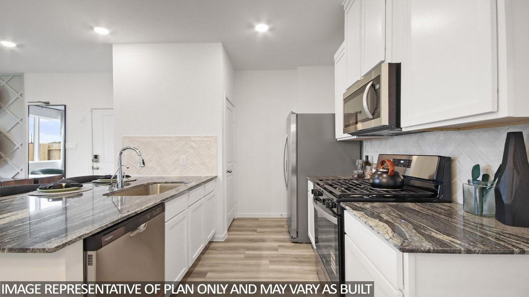 Furnished interior view inside a new home in Bridges on Lake Houston Villas, Humble (Image 5).