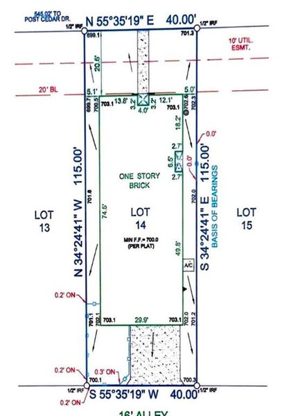 2D floor plan layout of this home in , Justin, TX (Image 3).
