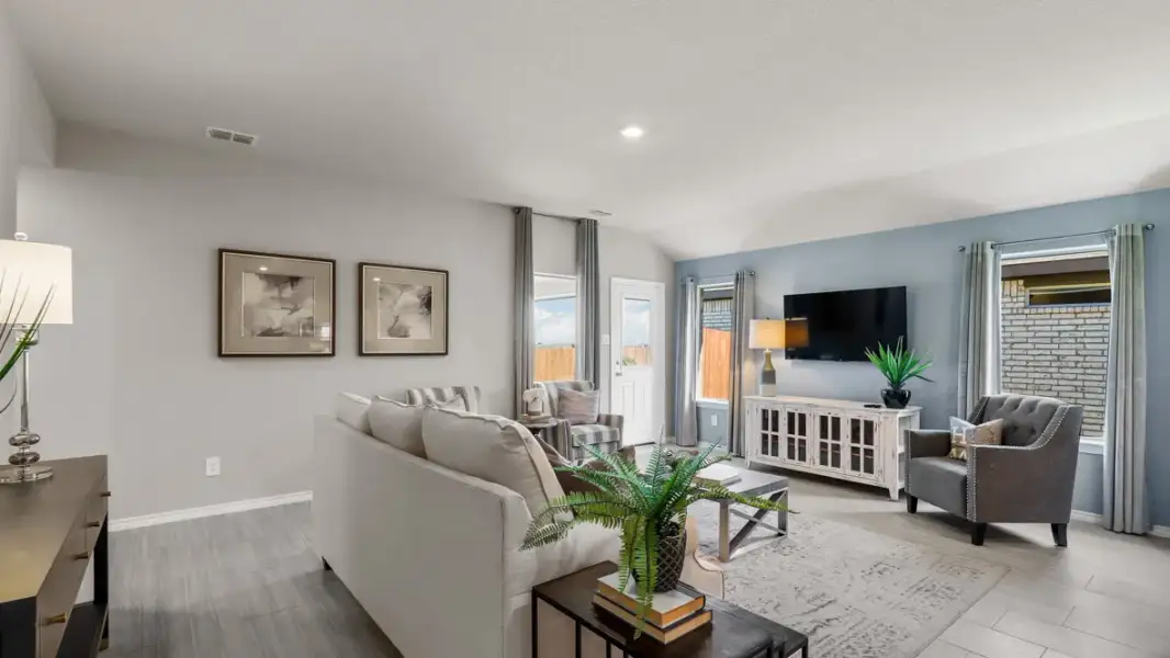 Furnished interior view inside a new home in Rosewood at Beltmill, Fort Worth (Image 18).