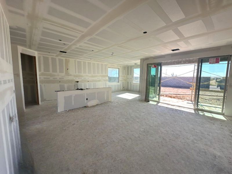 Great room, kitchen and dining nook