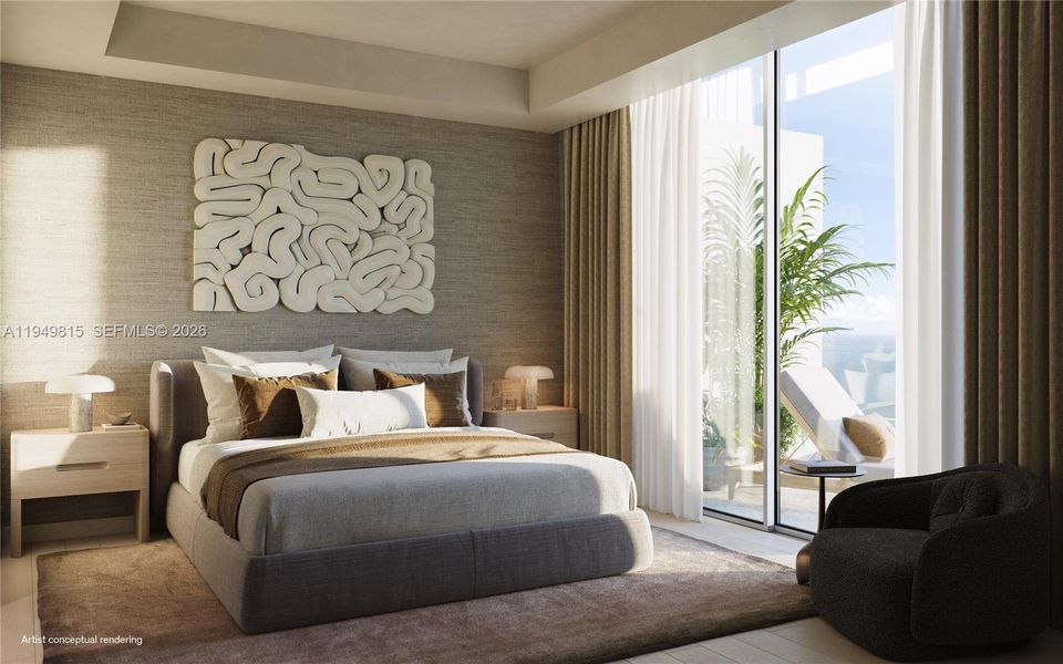 Furnished interior view inside a new home in , Hollywood (Image 6).