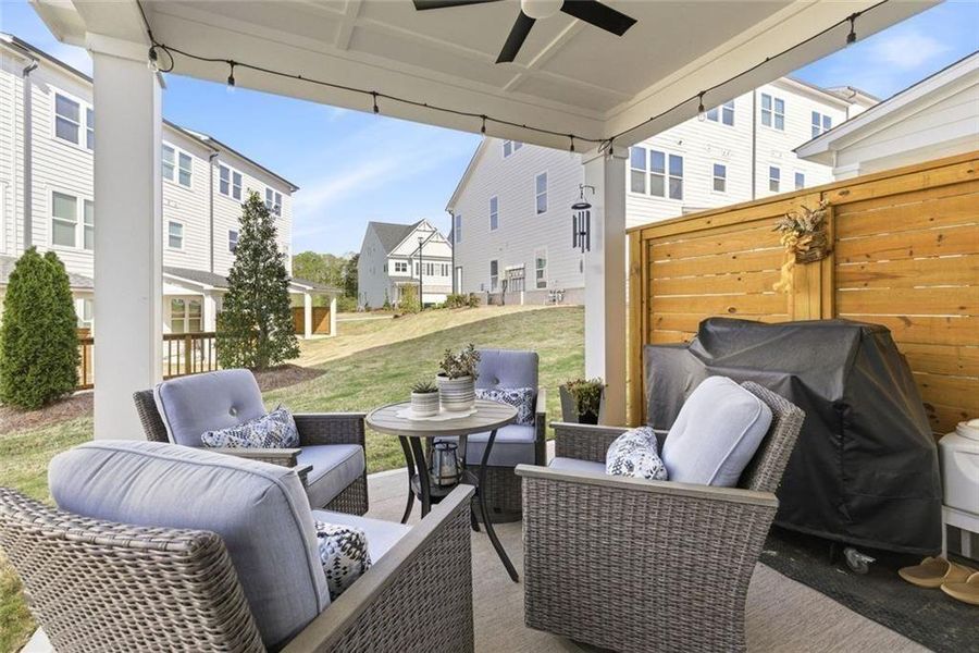 Exterior details and patio area of a home in , Cumming (Image 3).