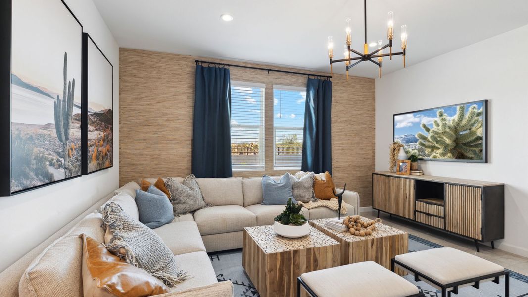 Furnished interior view inside a new home in Entrada Del Oro, Gold Canyon (Image 8). Furnished interior view inside a new home in Entrada Del Oro, Gold Canyon (Image 8).