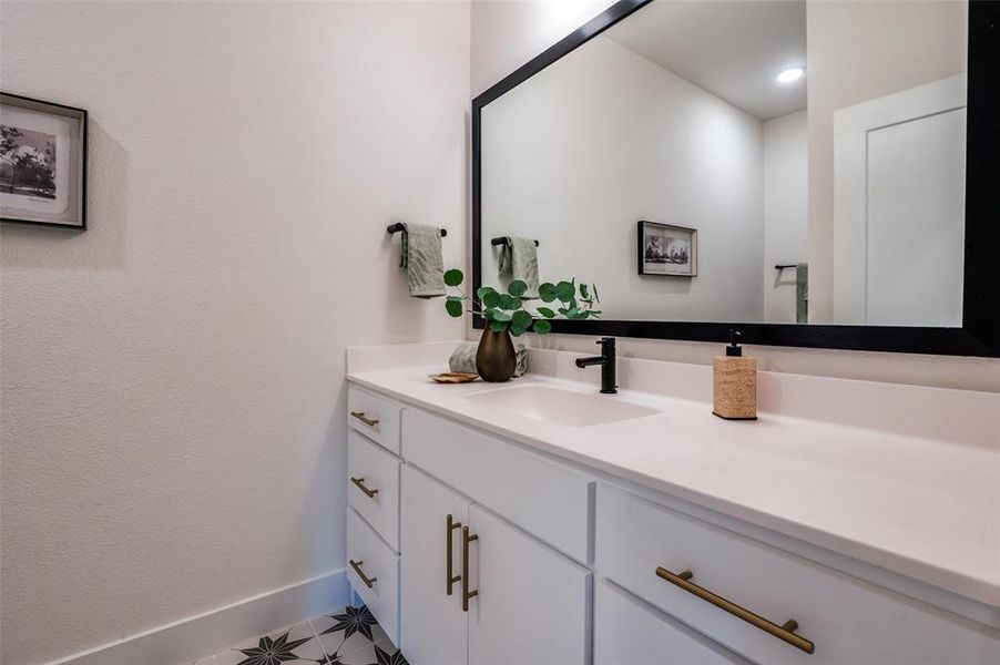 Second floor full bathroom.