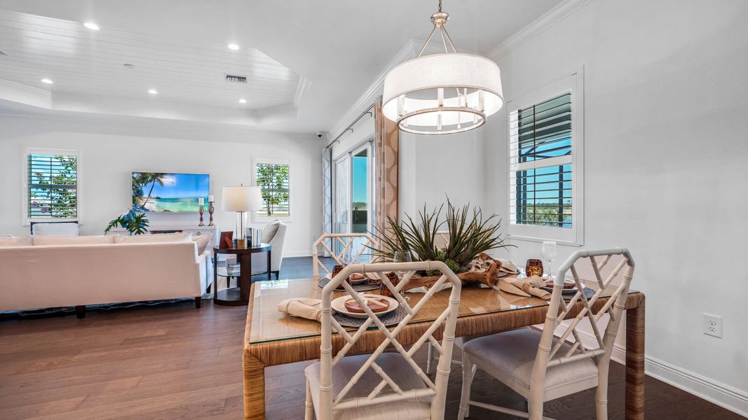 Furnished interior view inside a new home in SkySail, Naples (Image 15).
