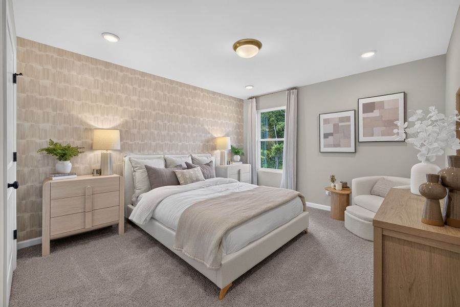 Furnished interior view inside a new home in The Ridge Townhomes, Monroe (Image 25).