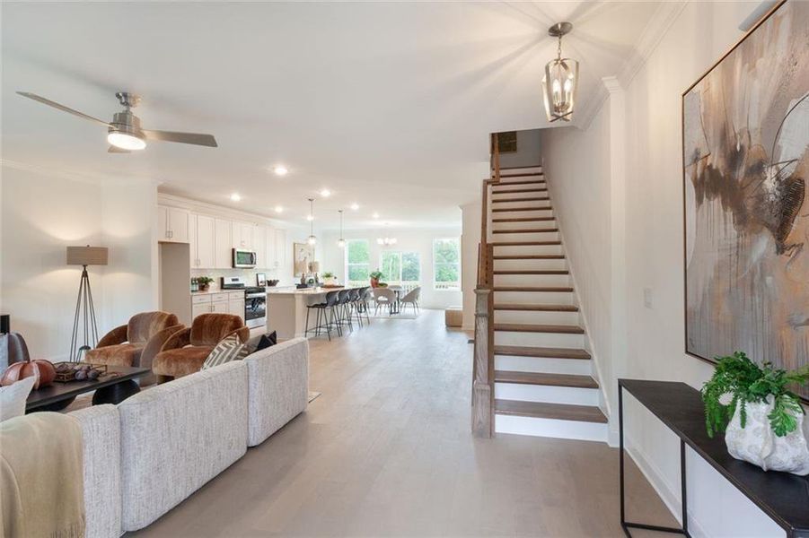 Furnished interior view inside a new home in , Sugar Hill (Image 26).