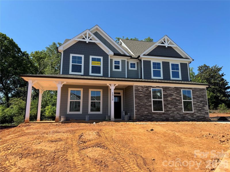 In-progress construction of a new home in Robinson Oaks, Gastonia, NC (Image 29).