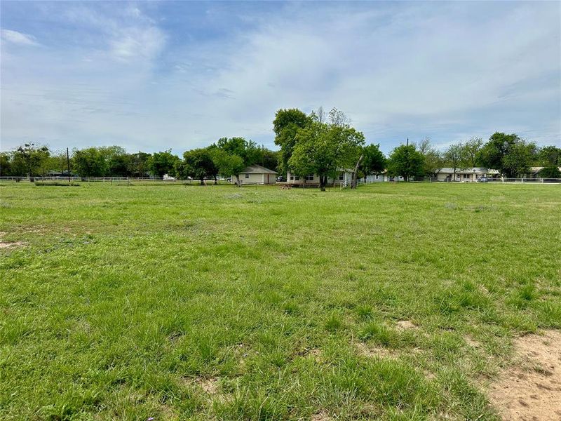 View of yard featuring a view of countryside