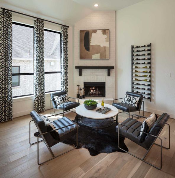 Representative furnished interior of a home built from the 216G by Highland Homes in Quail Hollow, Rockwall (Image 43).