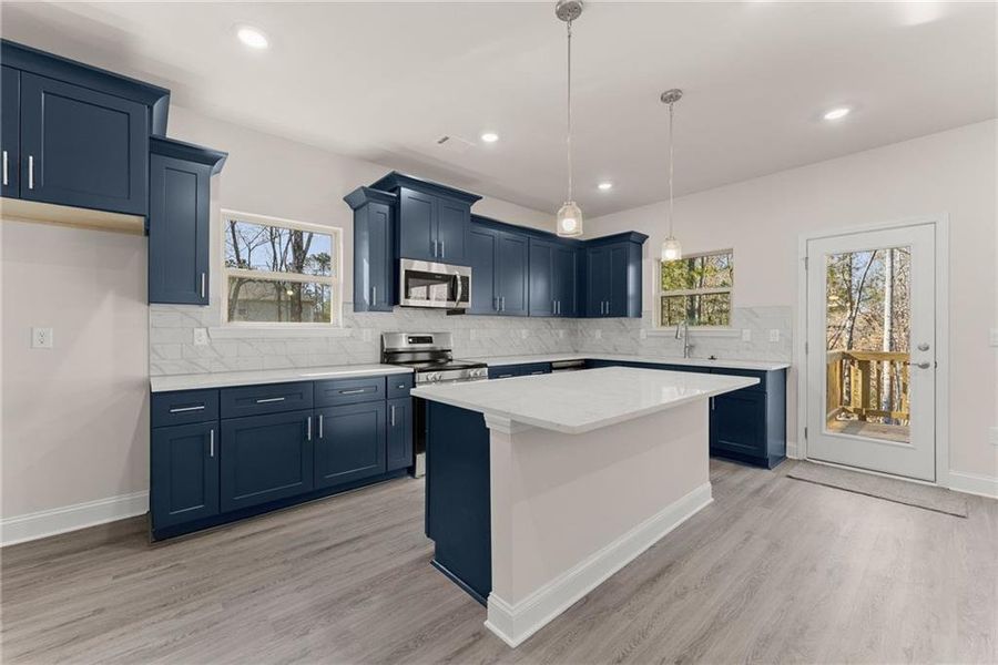 Furnished interior view inside a new home in Habersham Meadows, Demorest (Image 7).
