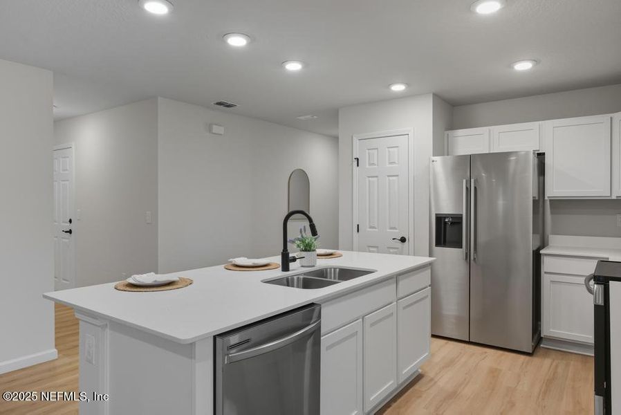Furnished interior view inside a new home in , Jacksonville (Image 12). Furnished interior view inside a new home in , Jacksonville (Image 12).