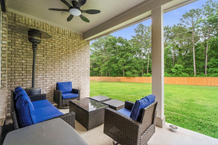 Exterior details and patio area of a home in , Magnolia (Image 3).