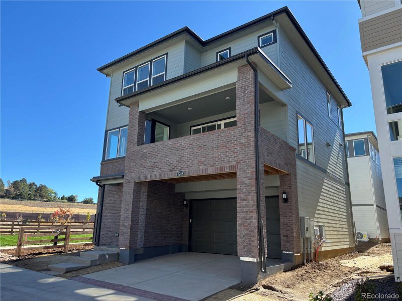 Exterior details and patio area of a home in Vermilion Creek: The Skyline Collection, Centennial (Image 4).