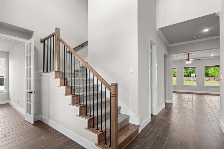 Spacious, unfurnished interior of a new home in Fannin Ranch, Leonard (Image 28). Spacious, unfurnished interior of a new home in Fannin Ranch, Leonard (Image 28).