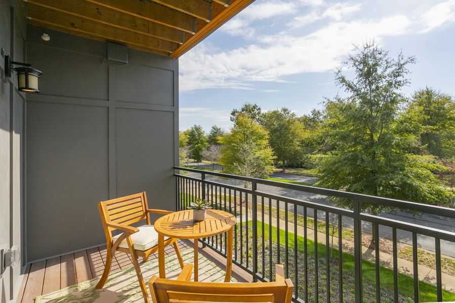 Exterior details and patio area of a home in Gatherings® at Westview, Houston (Image 2).