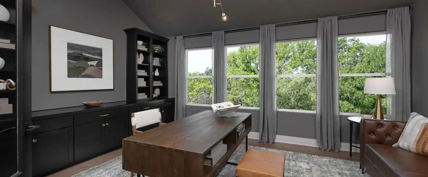 Representative furnished interior of a home built from the Comal by Ashton Woods in Saddlebrook Ranch, Schertz (Image 7).