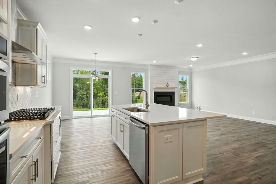 Furnished interior view inside a new home in Hampton Woods, Charlotte (Image 9). Furnished interior view inside a new home in Hampton Woods, Charlotte (Image 9).