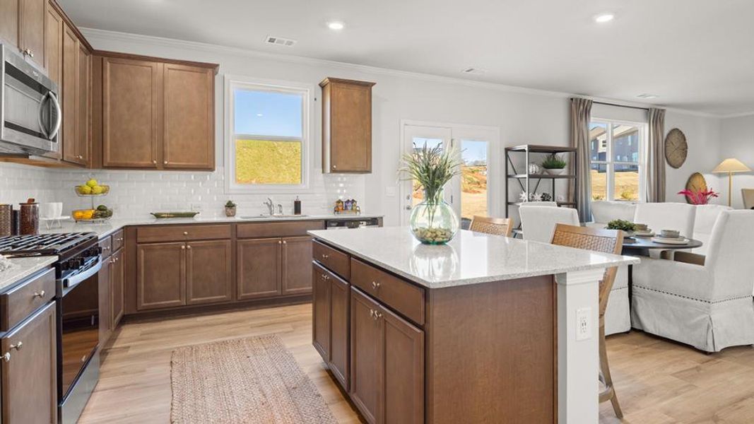 Furnished interior view inside a new home in Northwoods at Mirror Lake, Villa Rica (Image 10). Furnished interior view inside a new home in Northwoods at Mirror Lake, Villa Rica (Image 10).