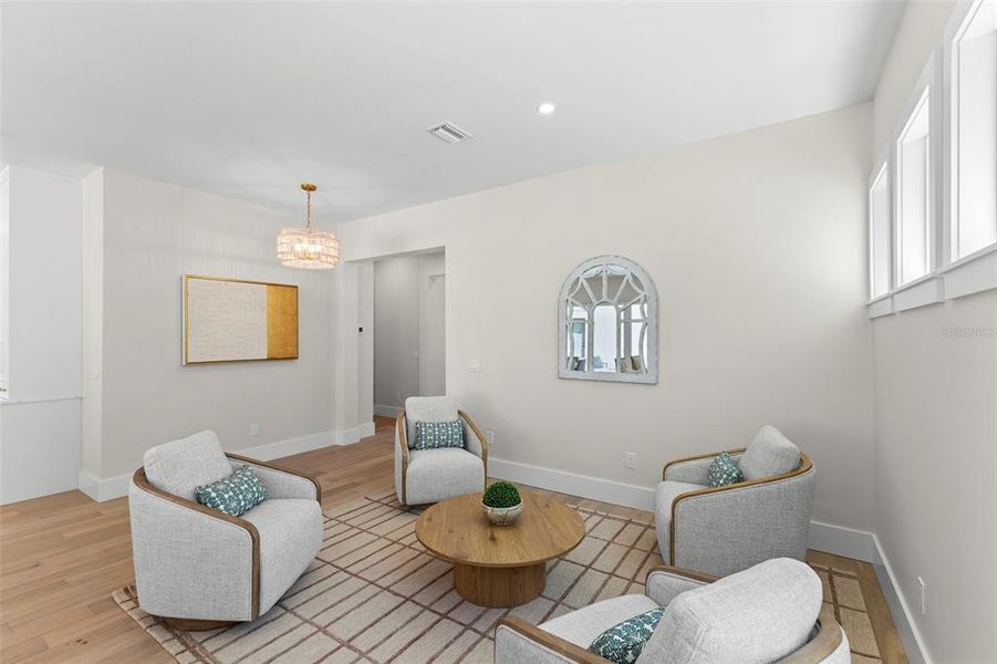 Furnished interior view inside a new home in , St. Petersburg (Image 10).