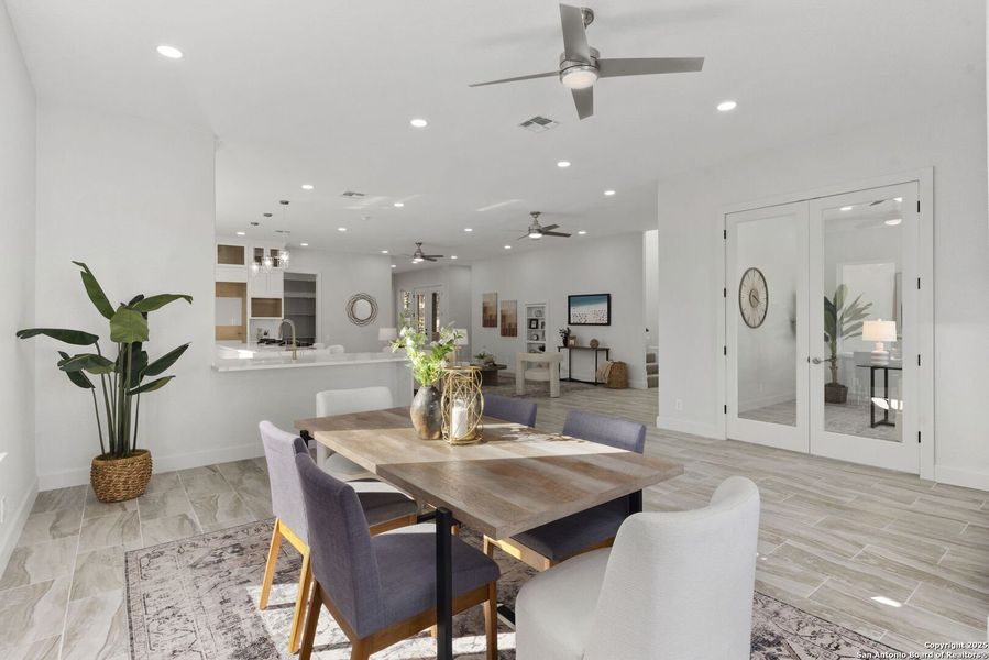 Furnished interior view inside a new home in , San Antonio (Image 41).