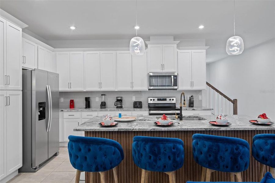 Furnished interior view inside a new home in , Kissimmee (Image 17). Furnished interior view inside a new home in , Kissimmee (Image 17).