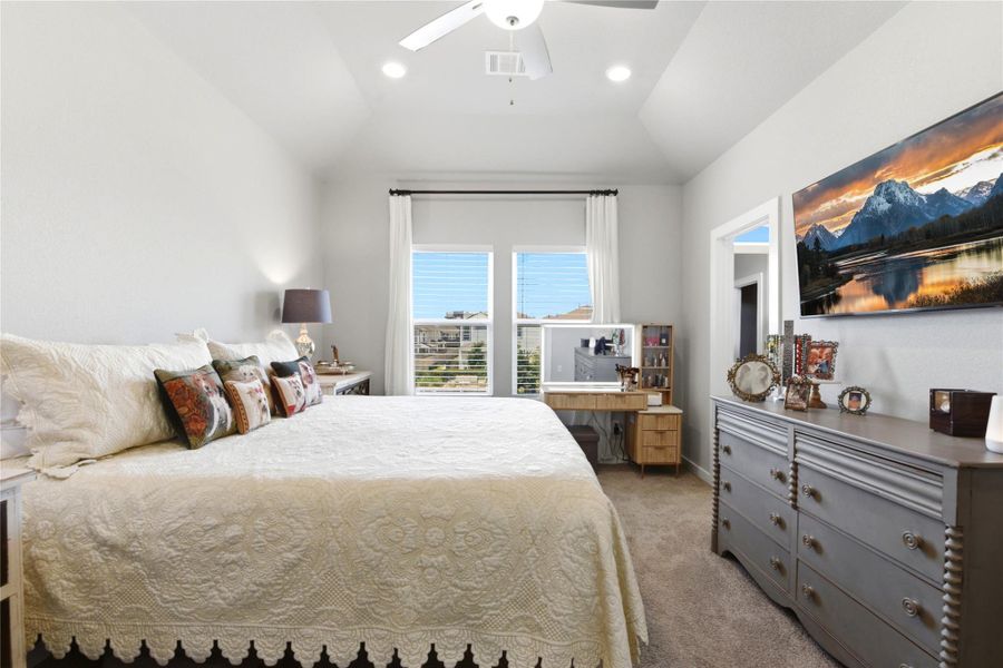 Furnished interior view inside a new home in Dunvale Village - Townhome Collection, Houston (Image 28).