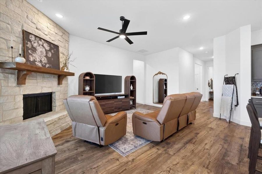 Furnished interior view inside a new home in , Godley (Image 13).