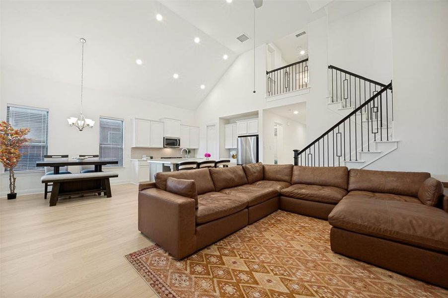 Furnished interior view inside a new home in Cambridge Crossing, Celina (Image 9). Furnished interior view inside a new home in Cambridge Crossing, Celina (Image 9).