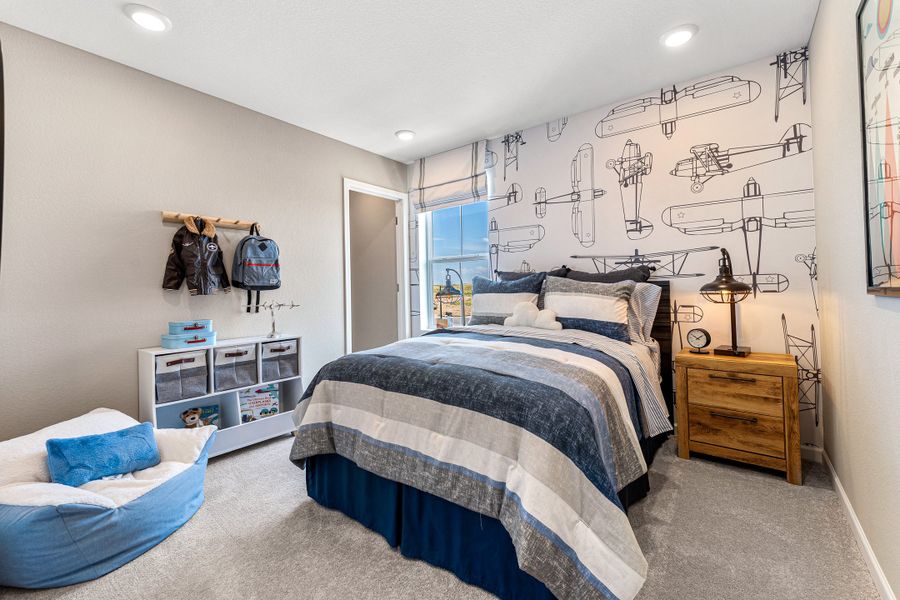 Furnished interior view inside a new home in The Aurora Highlands, Aurora (Image 21).