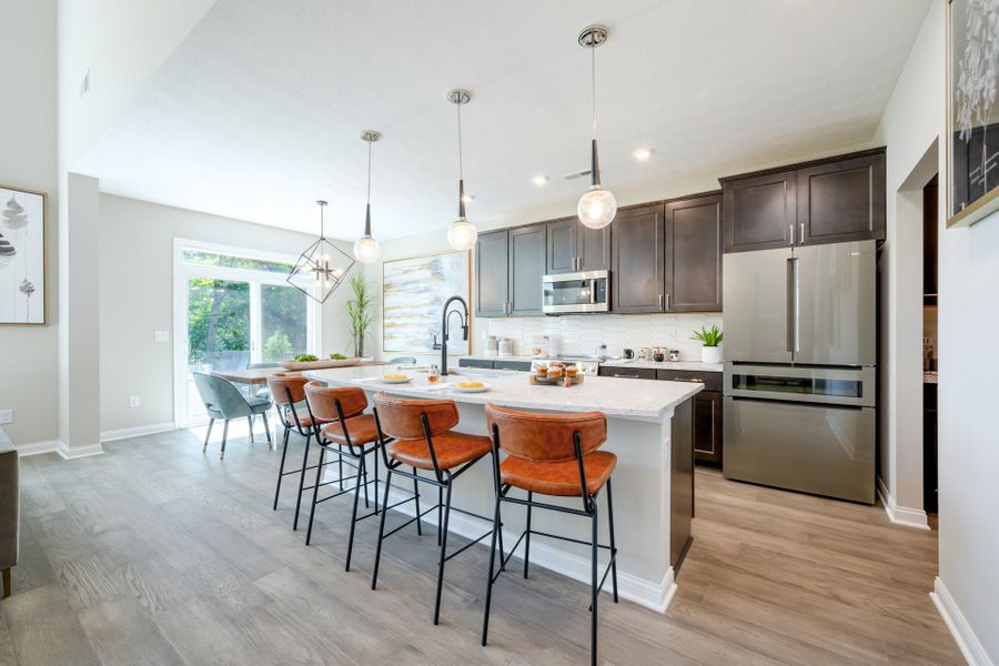 Representative furnished interior of a home built from the Charles by Fischer Homes in Twin Lakes, Hoschton (Image 43).