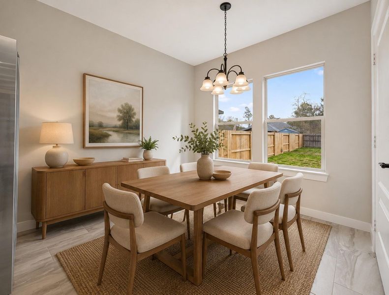 Furnished interior view inside a new home in , Cleveland (Image 6).