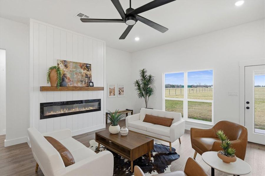 Furnished interior view inside a new home in , Wills Point (Image 6).