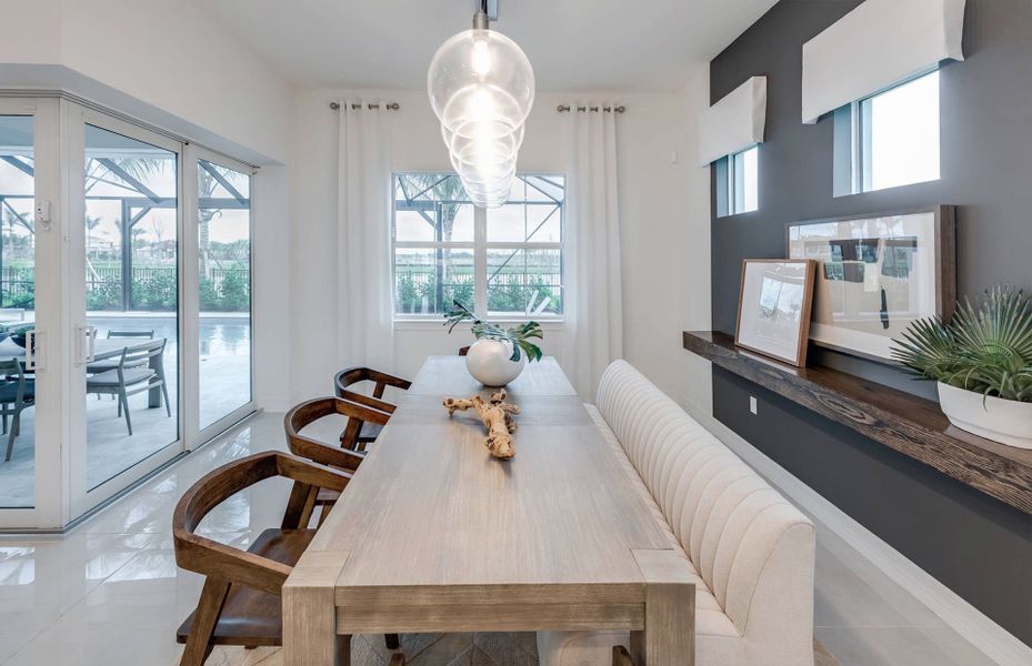 Furnished interior view inside a new home in Avondale at Avenir, Palm Beach Gardens (Image 8).