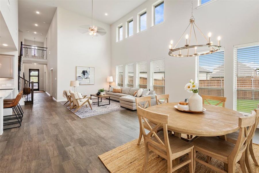 Furnished interior view inside a new home in , Oak Point (Image 9). Furnished interior view inside a new home in , Oak Point (Image 9).