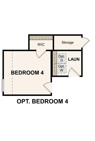 2D floor plan layout for the Barbara by Century Communities in Ambergrove, Royse City, TX (Image 6).